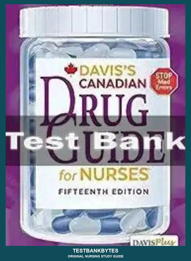 Davis's Canadian Drug Guide For Nurses 15th Edition April Hazard Vallerand Test Bank
