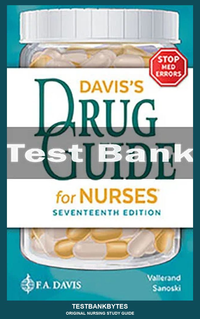 Davis's Drug Guide For Nurses 17th April Hazard Vallerand Test Bank