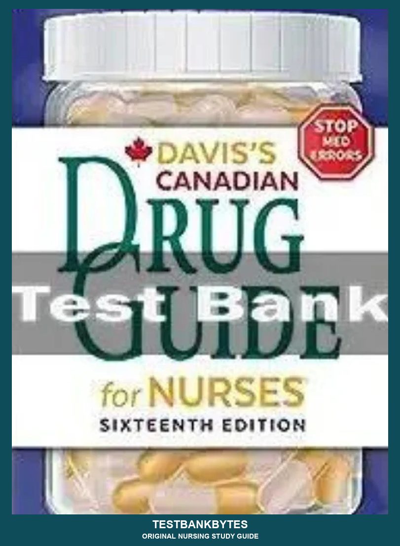 Davis's Drug Guide For Nurses Canadian Version 16th Edition April Hazard Vallerand Test Bank