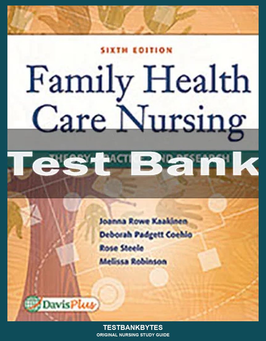 Family Health Care Nursing Theory Practice And Research 6th Edition Joanna Rowe Kaakinen Test Bank