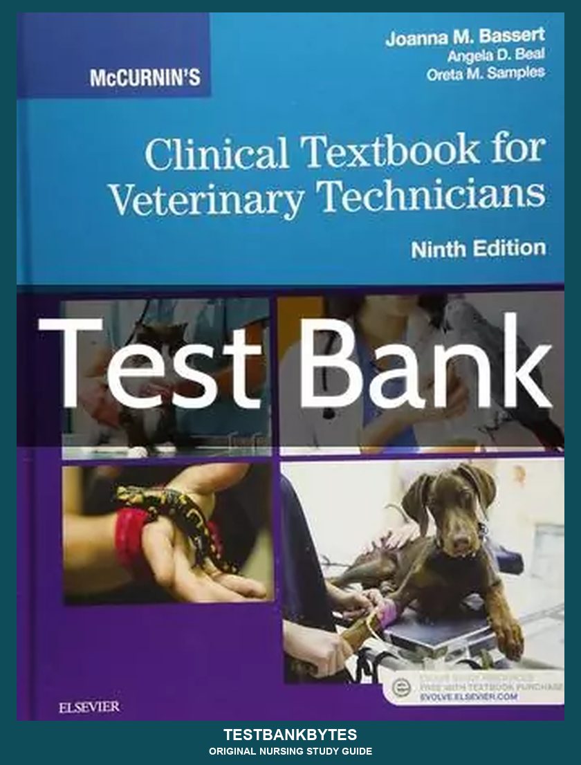 McCurnin's Clinical Textbook for Veterinary Technicians 9th Edition Test Bank