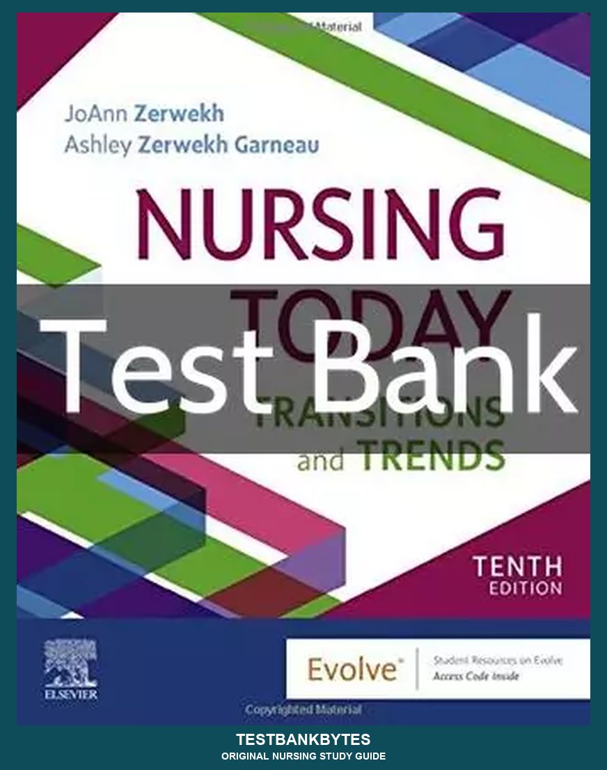 Nursing Today 10th Edition by JoAnn Zerwekh Test Bank