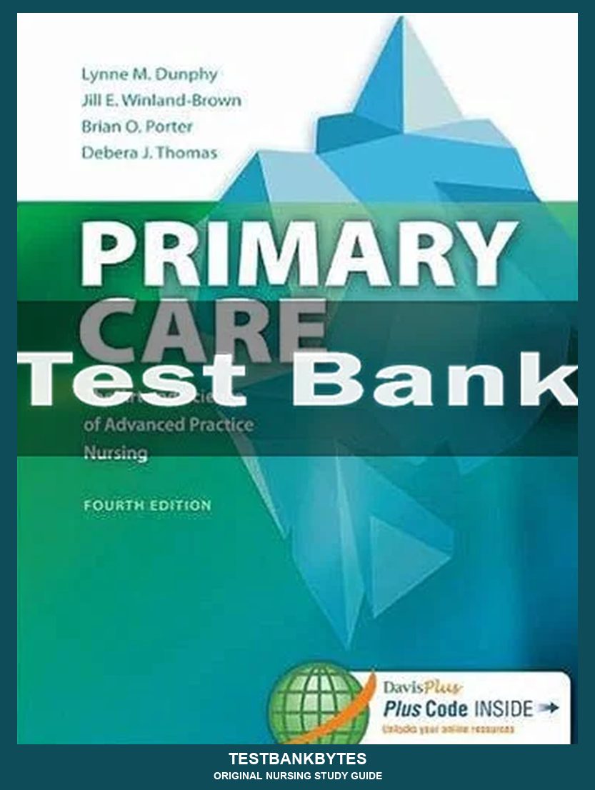 Primary Care Art And Science Of Advanced Practice Nursing 4th Edition Lynne M. Dunphy Test Bank
