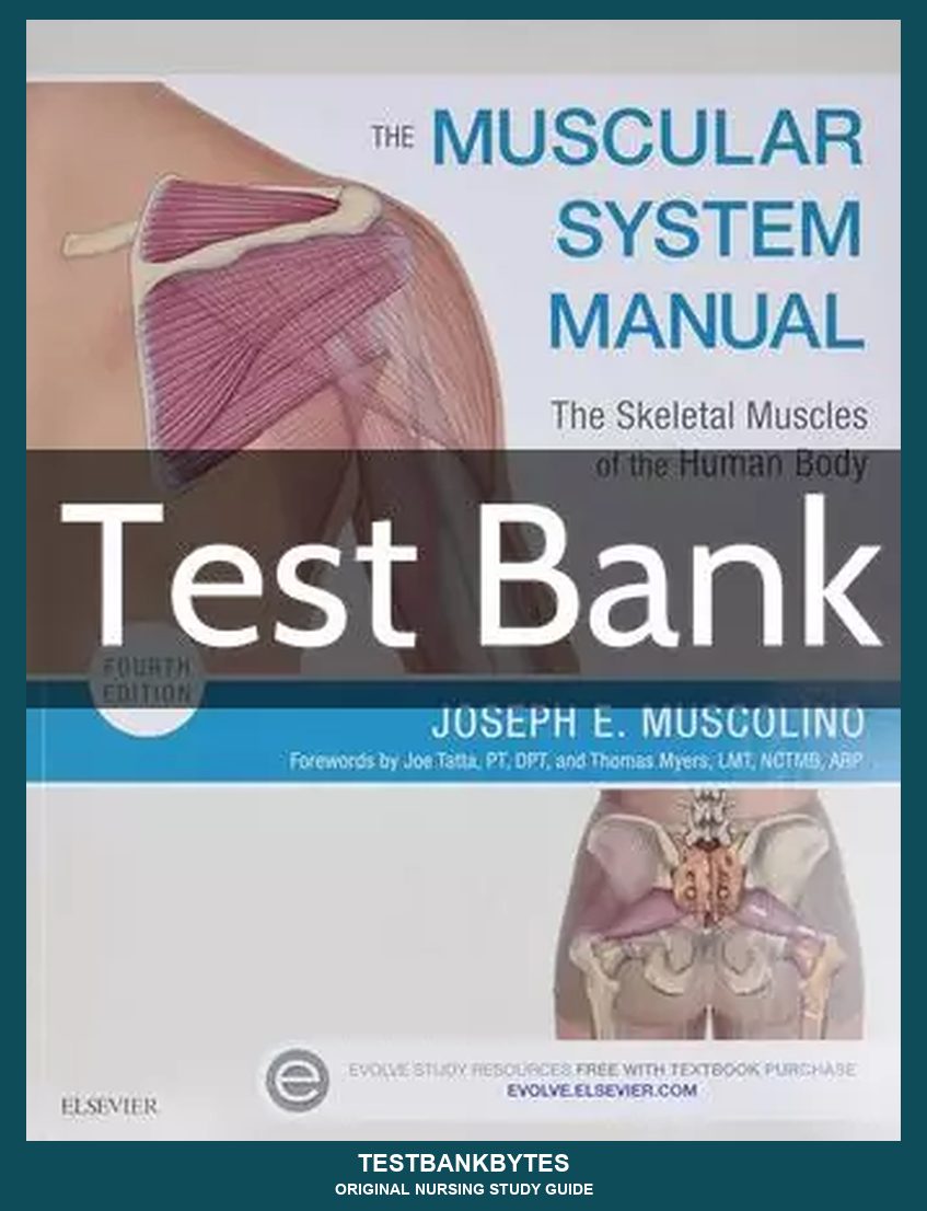 The Muscular System Manual 4th Edition Test Bank